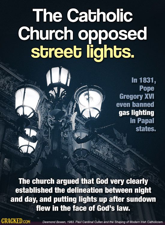 Pope Bans Lights