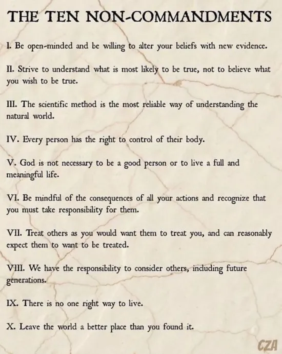Ten Non Commandments
