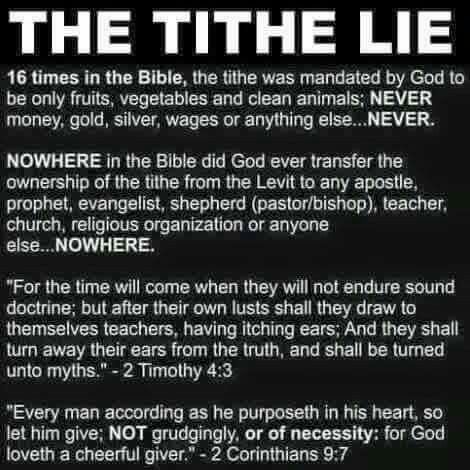 The Tithe Lie